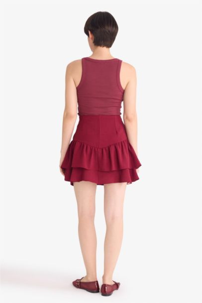 Regular Fit aerobics Short Skirt