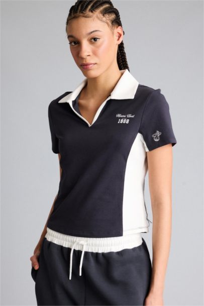 Футболка поло NBA Miami Heat Slim Fit с коротким рукавом