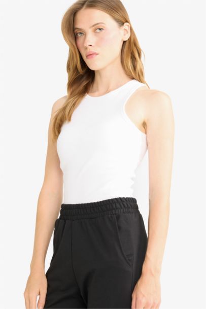 Slim Fit Basic Camisole Halter Collar Tank Top