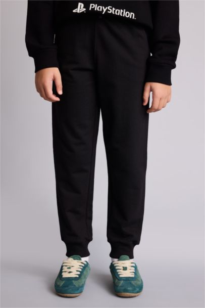 Regular Fıt Sweatshirt Kumaşı Pantolon Erkek Çocuk