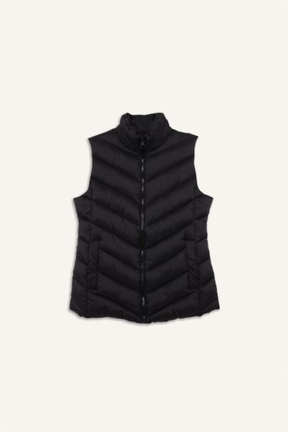 Su Geçirmez Regular Fıt Fermuarlı Yelek