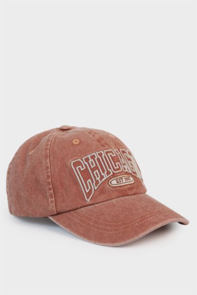 Boy Embroidered Cotton Cap