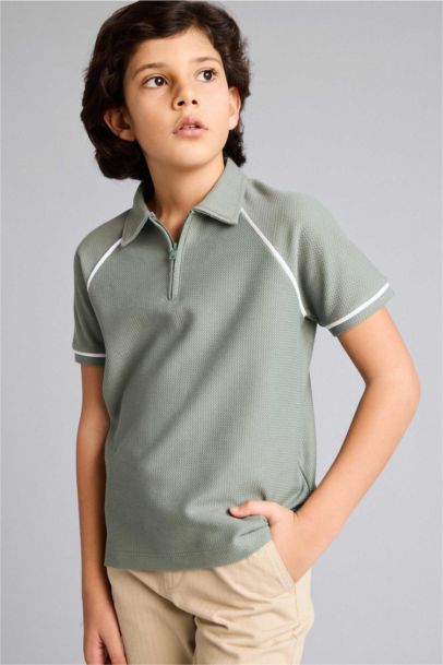 Regular Fıt Polo Yaka Kısa Kollu Polo Tişört Erkek Çocuk