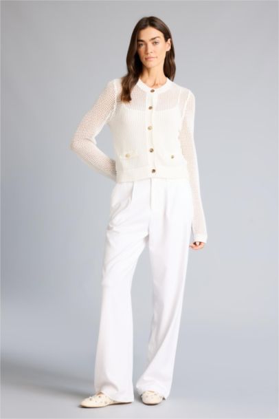 Straight Fit Zipper Pocket Trousers