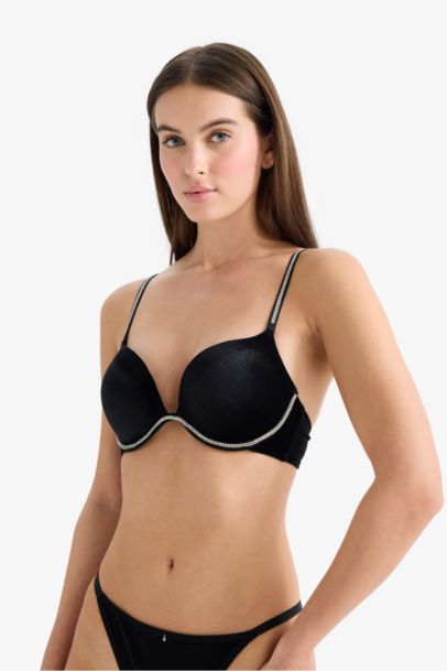 Velvet Lined Full Push Up Underwired T-Shirt Bra