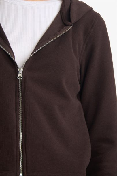 Sweat à capuche zippé	