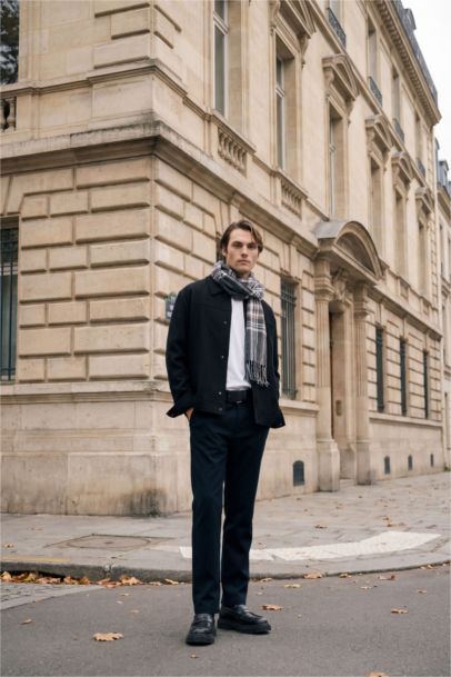 Erkek Pamuklu Smart-Casual Pantolon