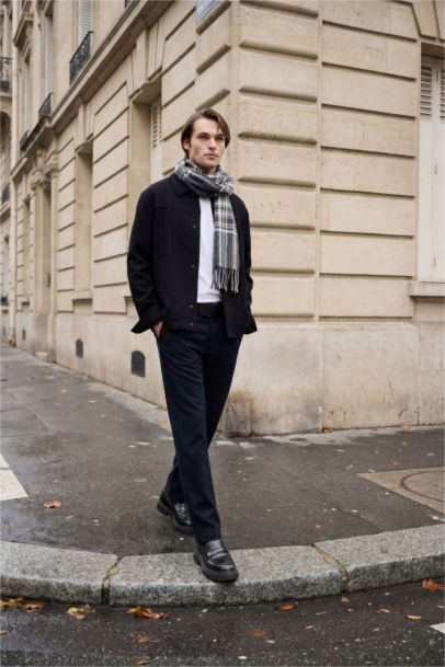 Erkek Pamuklu Smart-Casual Pantolon