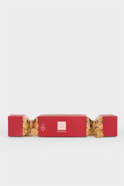 Christmas Themed Ribbed 3 Piece Panties