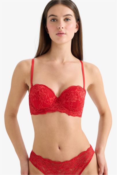 Soutien gorge Dentelle Rembourré Dentelle détaillée