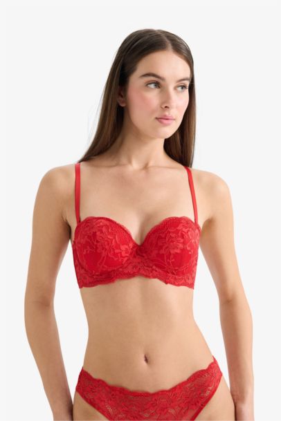 Soutien gorge Dentelle Rembourré Dentelle détaillée