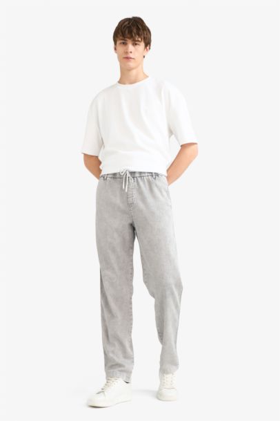 بنطرون جينز برجل واسع وايد ليج