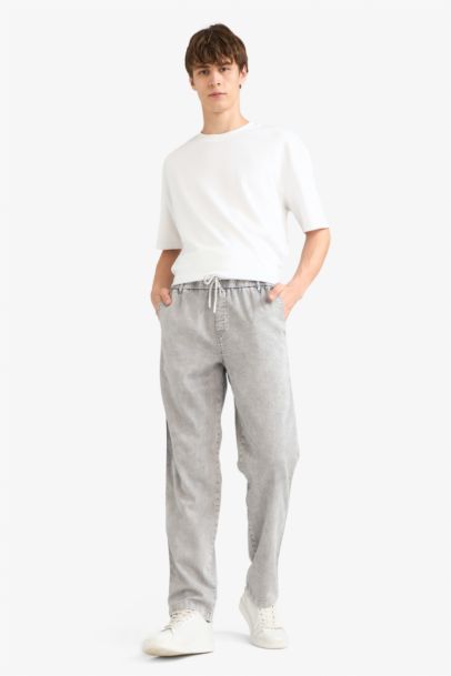 بنطرون جينز برجل واسع وايد ليج