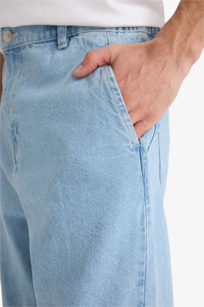 Джинсы Relaxed Slouchy Fit с широкими штанинами и эффектом варки