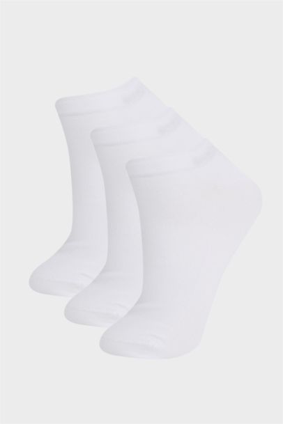 Woman Basic 3 piece Cotton Short Socks