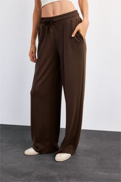 Relax Fit Regular Waist Straight Leg Modal Trousers