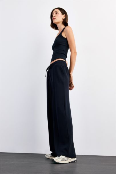 Relax Fit Regular Waist Straight Leg Modal Trousers