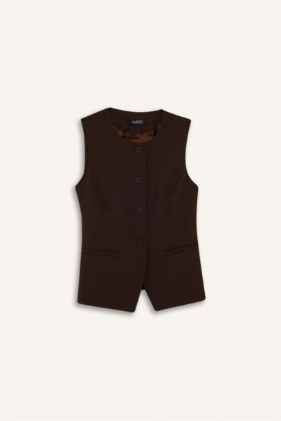 Regular Fit Crew Neck Vest