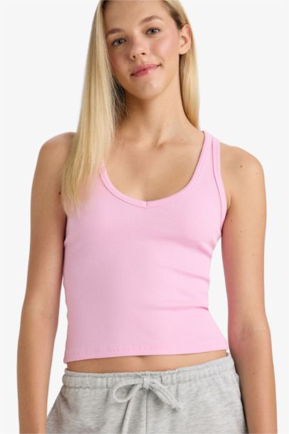 Slim Fit Camisole V-Neck Tank Top