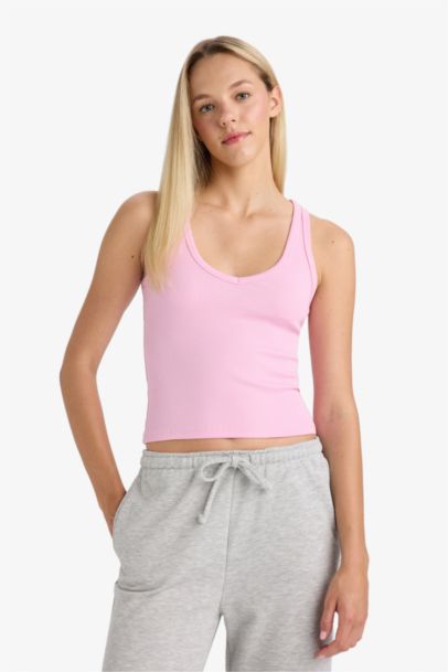 Slim Fit Camisole V-Neck Tank Top
