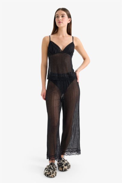 Regular Fit Strappy 2 Piece Chiffon Set