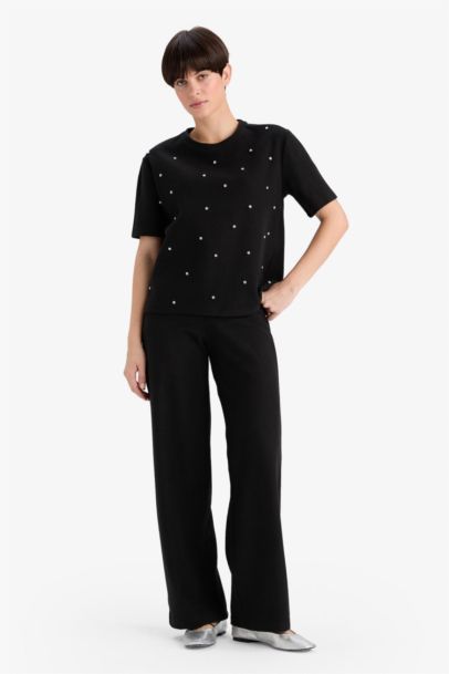 Straight Fit Trousers