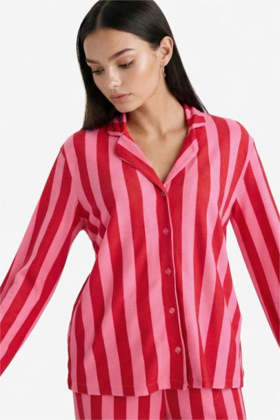 طقم بيجاما قصة عادية من قطعتين