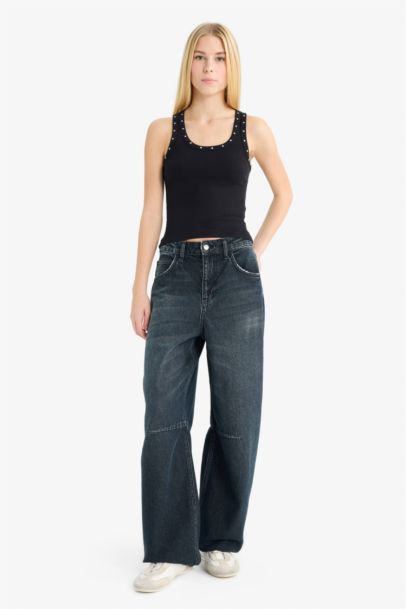 Slim Fit Camisole Square Collar Tank Top