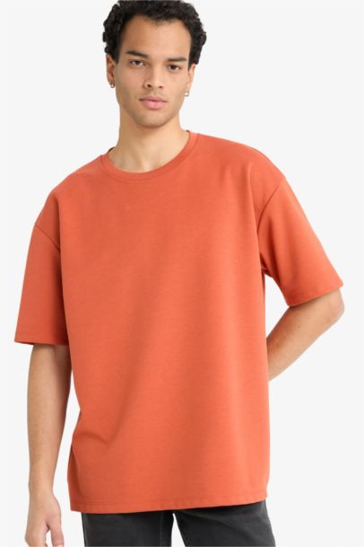 Oversize Fit Crew Neck Short Sleeve T-Shirt