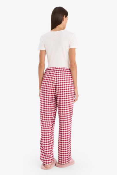 Checked Flannel Pajama Bottoms