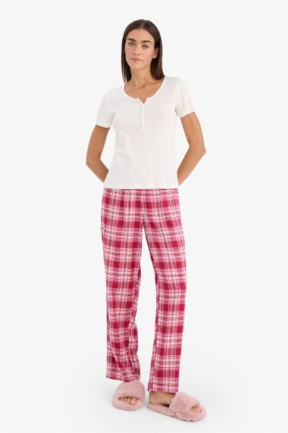 Checked Flannel Pajama Pants