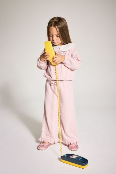 سويت شيرت بيبي بناتي قصة عادية وياخة كبيرة