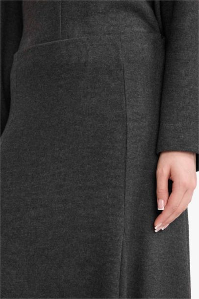 A Kesim Selanik Kumaş Maxi Etek 