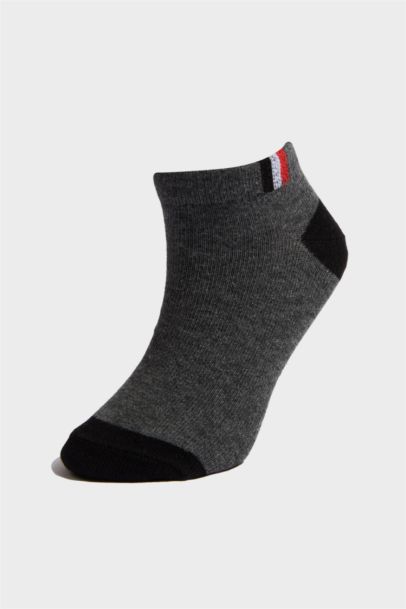 Baskılı 5'li Pamuklu Patik Çorap Erkek Çocuk