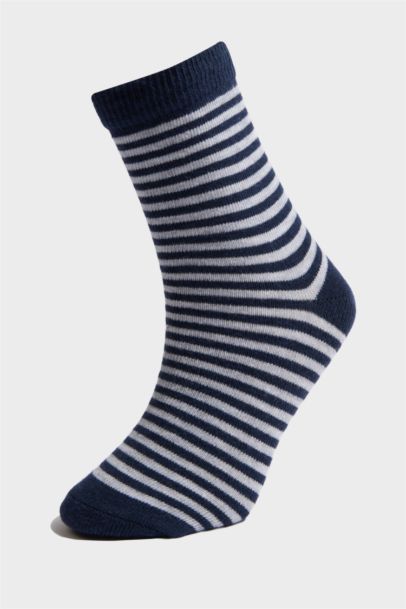 Baskılı 7'li Pamuklu Uzun Çorap Erkek Çocuk