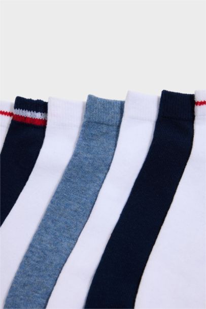 Erkek 7'li Pamuklu Patik Çorap