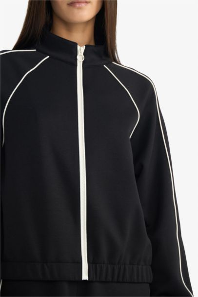 Loose Fit Half Turtleneck Cardigan