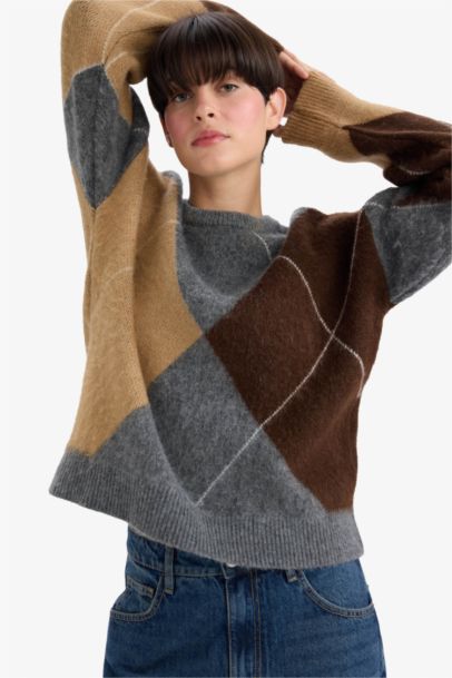 Relax Fit Crew Neck Knitwear Pullover