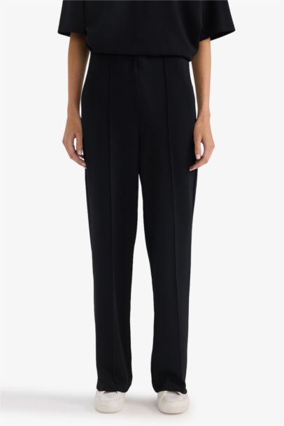 Straight Fit Modal Trousers