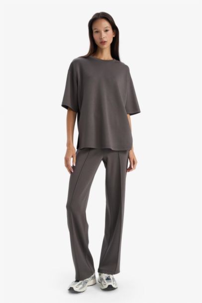 Straight Fit Modal Trousers