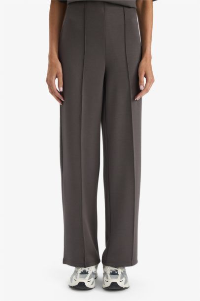 Straight Fit Modal Trousers
