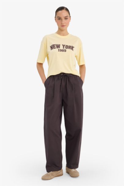 Oversize Fit Printed Crew Neck Short Sleeve T-shirt