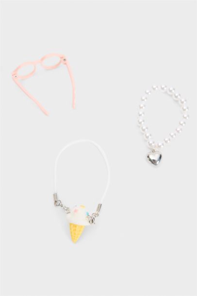 Kadın Mavi Detaylı Giydirilebilir Charm Anahtarlık Kostümü