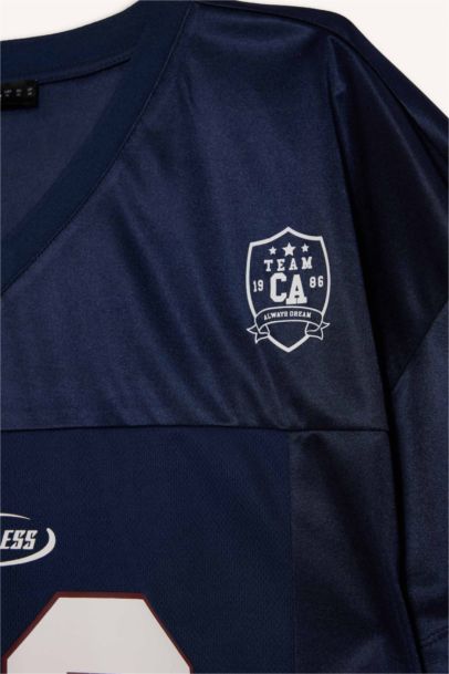 Oversize Fit Printed Short Sleeves T-shirt