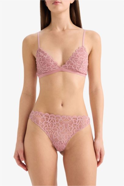 Glittery Lace Brazilian Panty