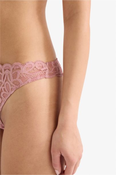 Glittery Lace Brazilian Panty
