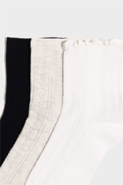 Woman 3 piece Cotton Short Sockss