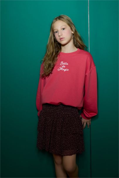 Oversize Fit Crew Neck Sweatshirt