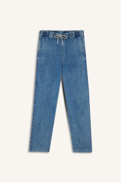 بنطرون جينز برجل واسع وايد ليج