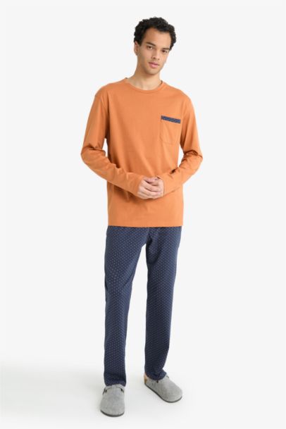 Pyjama Top à manches longues et Pantalon Coupe régulière